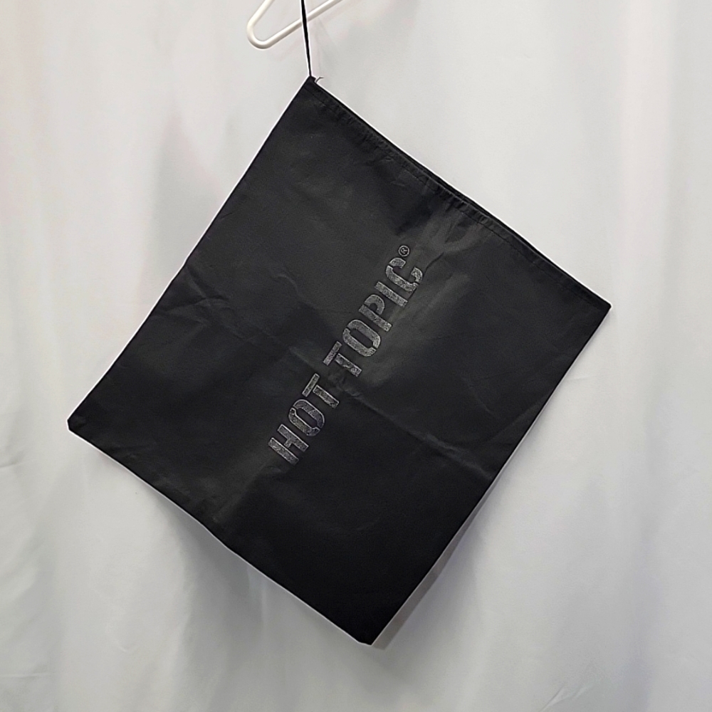 Large black unused Hot Topic dust bag